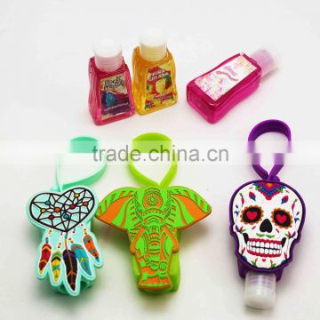 Folk art Silicone hand sanitizer holder with fashion design