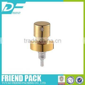 golden perfume spray pump, aluminium crimp pump