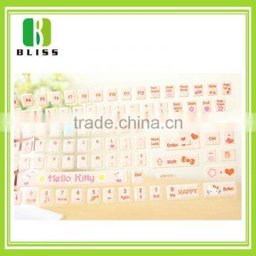 Custom Note Book Decorative Arabic Lapto Keyboard label fluorescent keyboard sticker