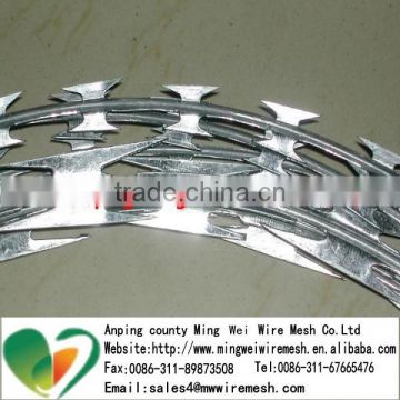 High quality factory price galvanized razor wire fencing per roll