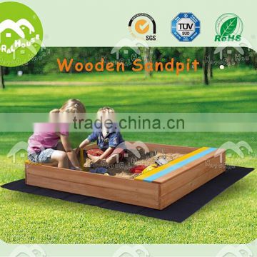 Wooden Sandpit, 2kids 1 sandpit, wooden sandpit without lid