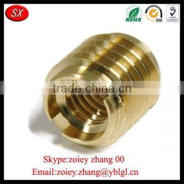 Nonstandard Machined Brass Screw Self Tapping Threaded Inserts photo-3