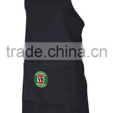 Adjustable Neck Strap Black Bib Apron for Waiter photo-3