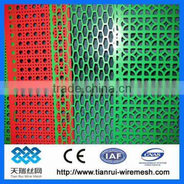 PVC coated perforated metal sheet (factory)