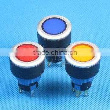 LAS1-AWY-11IM Flat Shape Waterproof Solder Terminal Push Button Switch 22mm photo-5