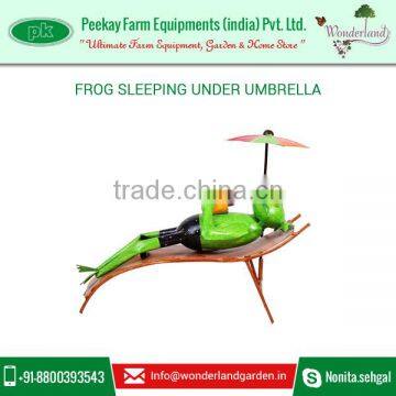 Frog Sleeping Under Umbrella Garden Outdoor Decoration for Low Rate photo-2
