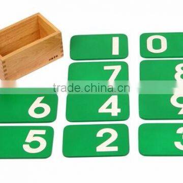 Baby Toy Montessori Math Toys Sandpaper Number With Box photo-2