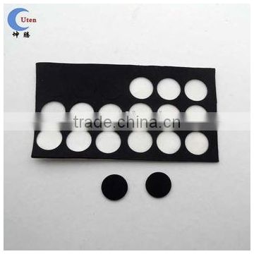 Anti-friction silicone rubber pad with 3M9448 glue