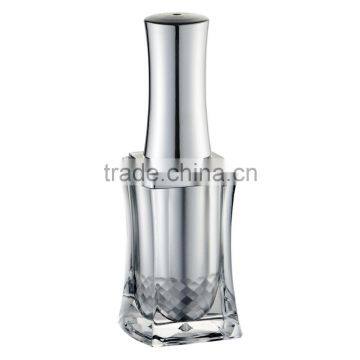 15ml Silver Rectangular Block Nail Polish Bottle photo-3