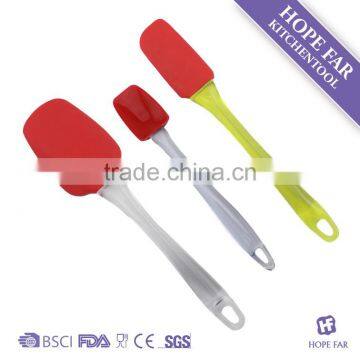SS523 3pcs Food grade silicone scraper set