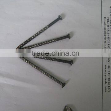 Fluted or Spiral Zinc Galvanized Concrete Nail 45# Made in China