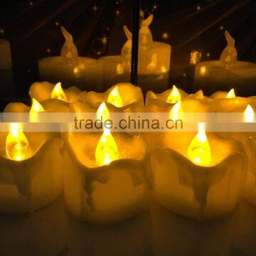 Amazon Hot Seller Led Yellow Flicking Tealight Drop Tear Led Tealight Candle Flameless Tealight Candles Battery Powered Candles photo-6