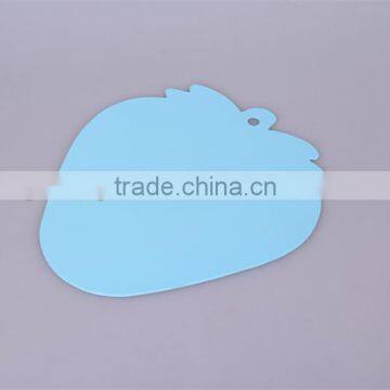 Home Used Strawberry Shaped Soft EVA Material Non-toxic Three Solid Fresh Color High Toughness High Desity Cup Coaster Board photo-2