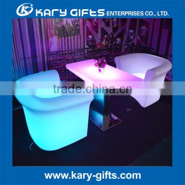 Alibaba trustworthy furniture manufacturer kary-gift cube led light bar table