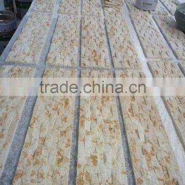 Yellow Marble Culture Stone Slate Tile for Wall photo-5