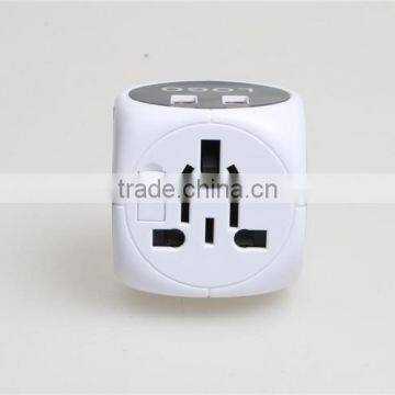 World Travel Adapter With Dual USB Fuse Safety Shutter Four International Plug(UK/US/AU/EU) photo-4