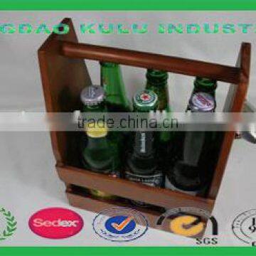 eco-friendly solid wood antique rustic wooden bottle Glorifier for sale