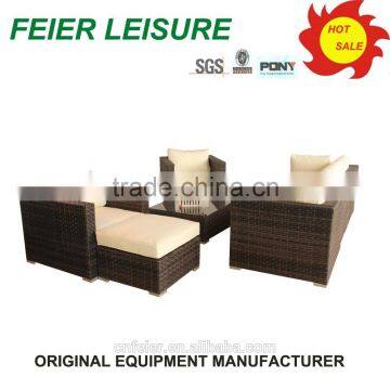 modern fashion design living room rattan sofa set