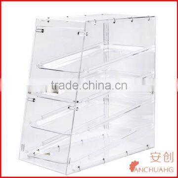 4 Tires Acrylic Food Display Rack Bakery Showcase / Donut Display Cabinet photo-3