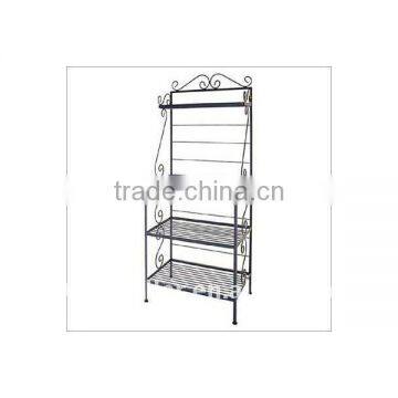 wrought iron bakers rack