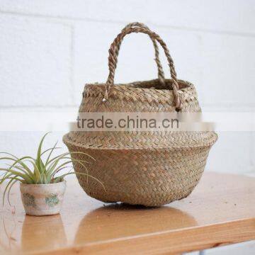 Small Size and Cheap Seagrass Woven Belly Basket photo-4