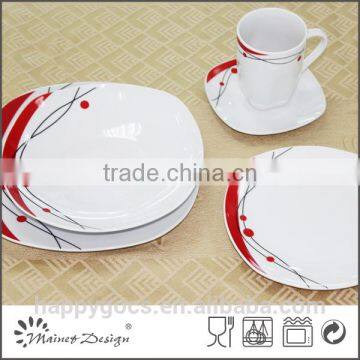 Porcelain Round Ceramic Dinnerware Sets 20pcs/30pcs photo-3