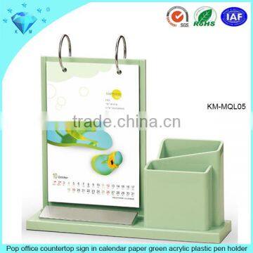 New Design Acrylic Calendar Pen Holder and Photo Frame Display Stand photo-5
