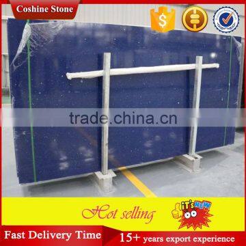 2 cm Thickness Starlight Sea Blue Quartz Slab photo-2