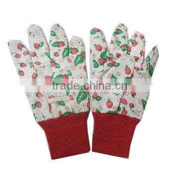 adorable kids cute garden dig glove/canvas glove