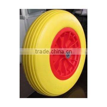Flat Free Tire pu Wheel 3.50-8 Made in China photo-2