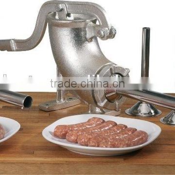 Tinned 5 Pound Manual Sausage Stuffer with SS Stuffing Tubes