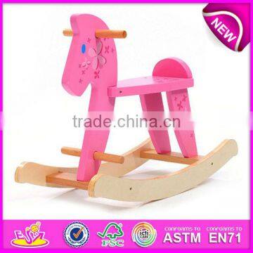 2017 New Kids Wooden Rocking Horse for Kids,solid Wooden Horse for Children W16D021-x photo-2