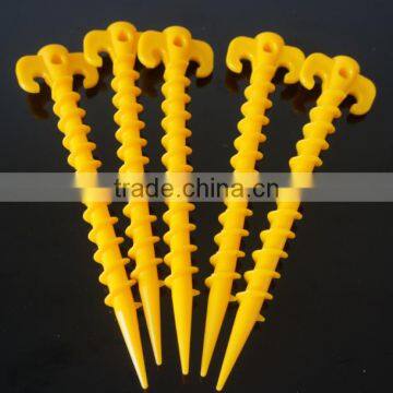 Best Price Deluxe PP ABS Plastic Tent Screw Stake