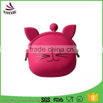 Promotional Cute Animal Shape Silicone Coin Wallet Silicone Purse Fashionable Custom Silicone Coin Bag photo-3