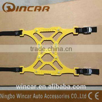 Titanium Alloy Truck Snow Chain Yellow TPU Material