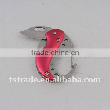 2014 new mini Gifts promotion kinfe popular keychain toolaluminium oxide keychain knife mini aluminium oxide B76