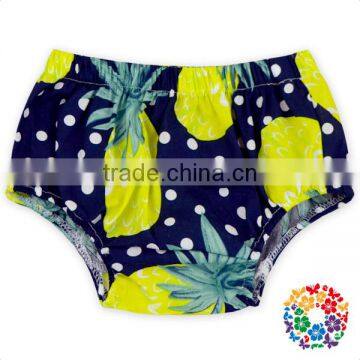 Pineapple & Dots Print Underwear Baby Woven Cotton Bloomers Cute Kids 2 Years Underwear Wholesale