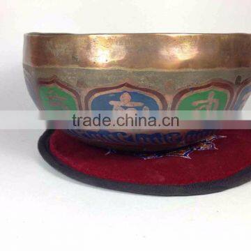High Quality Tibetan Mantra With Symbol Carving 7 Metal Handmade Singing Bowl photo-2