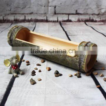 Long Polishing Bamboo Material Decoration Craft Bamboo Vase