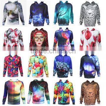 Wholesales Low MOQ colorful sublimation Pullover Sweater sports Hoodies