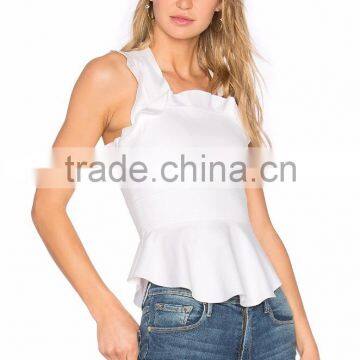 latest fancy & designer tops for women ruffle summer top