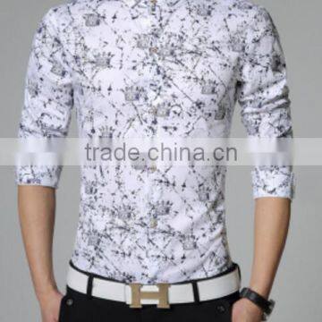 High quality custom men shirts pure white slim fit mens dress shirts