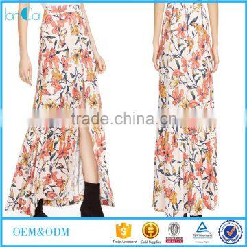 Alibaba hot sell Summer long skirt models Print Design