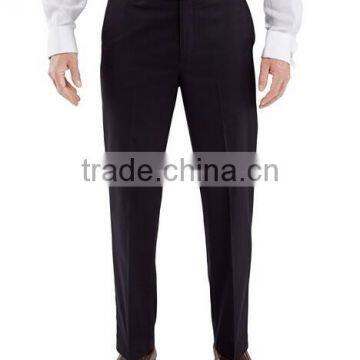 Men's Cotton Plain Front Straight Leg Dress Pants photo-4