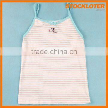 Pink Stripe Cotton Camisole for Girls Stocklot