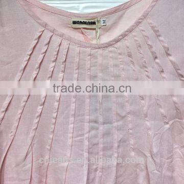 GZY Summer Hotsale High Quality Stocklot Women Thin Cotton T-shirt