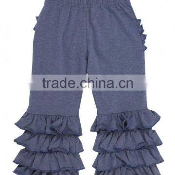 Wholesale children's boutique clothing kids cotton leggings girls ruffle shorts