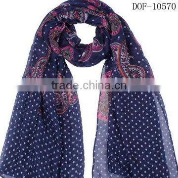 Fashion New shawl with printing dot&flower STOCK!