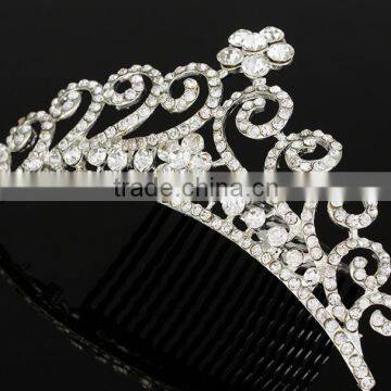 new design pageant crown and trial rhinestone pageant crowns for sale 2016 most popular pageant crowns china