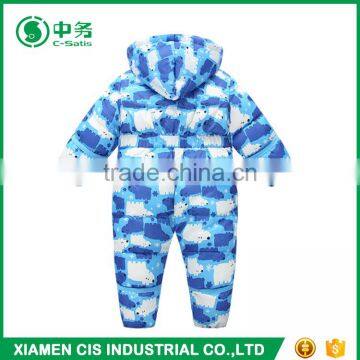 Custom Design Children Boutique Clothing Long Sleeve Baby Winter Print Romper photo-4